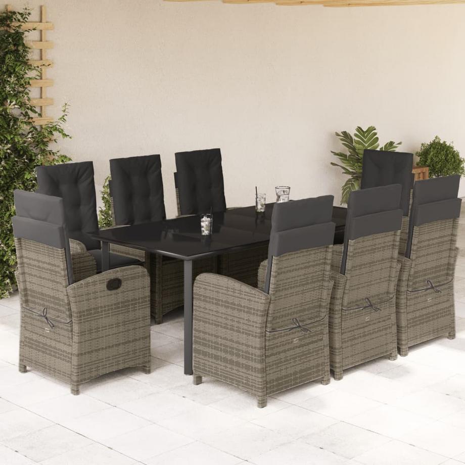 VidaXL set da pranzo da giardino Polirattan  