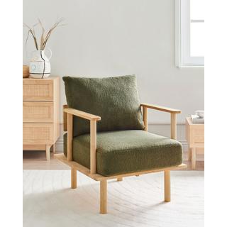 Beliani Fauteuil en Bouclé Scandinave ASKER  