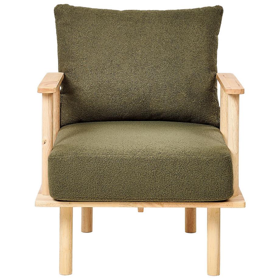 Beliani Fauteuil en Bouclé Scandinave ASKER  