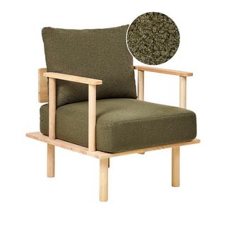 Beliani Fauteuil en Bouclé Scandinave ASKER  