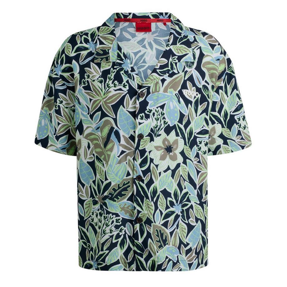 Camicia Vestibilità Rilassata Floreale
