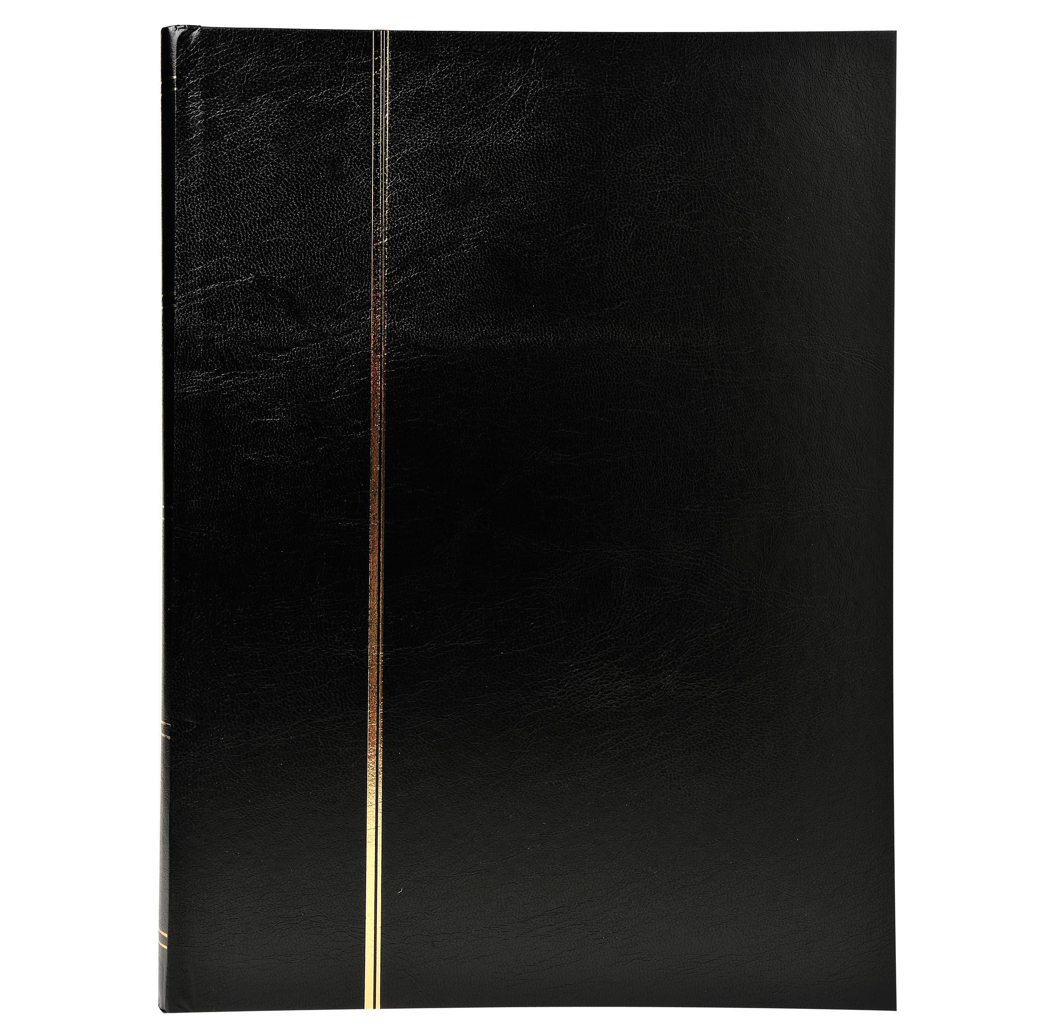 Exacompta Album de timbres simili-cuir 16 pages noires - 22,5x30,5 cm  