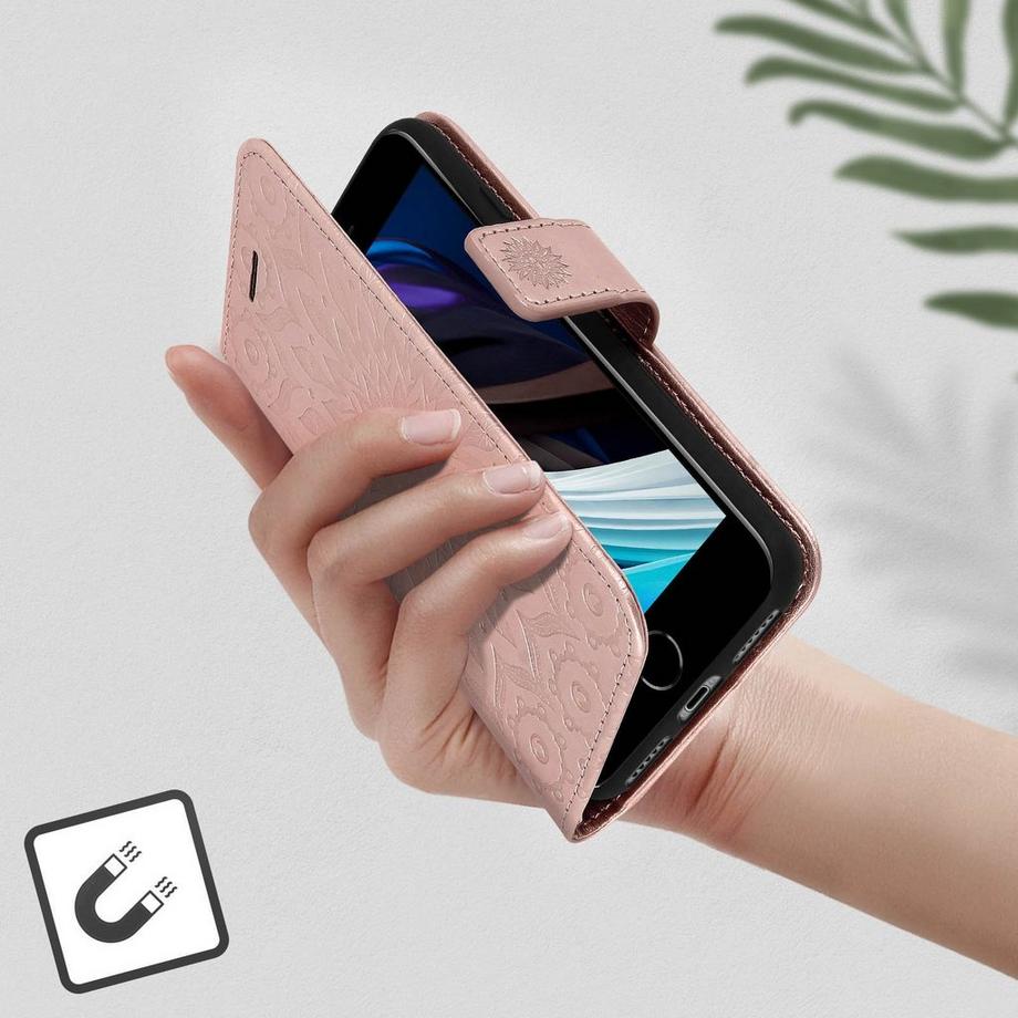 Avizar  Mandala Hülle iPhone7/8/SE 2020 Rosegold 