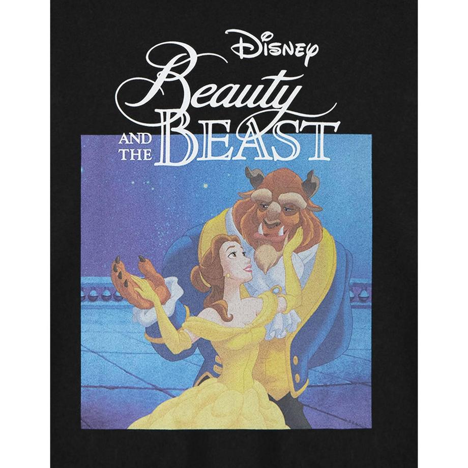 Beauty And The Beast Kurzarm Cropped T-Shirt  