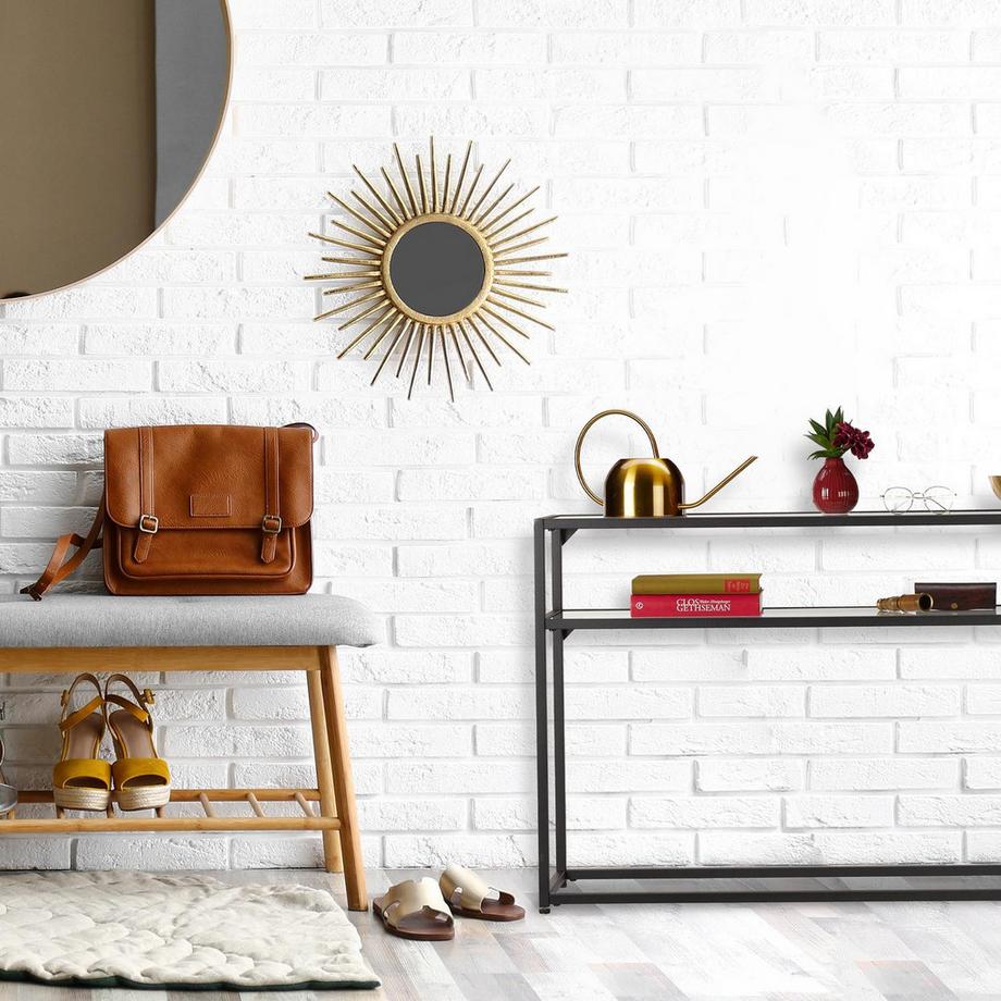 B2X Konsolentisch mit Glasablage  