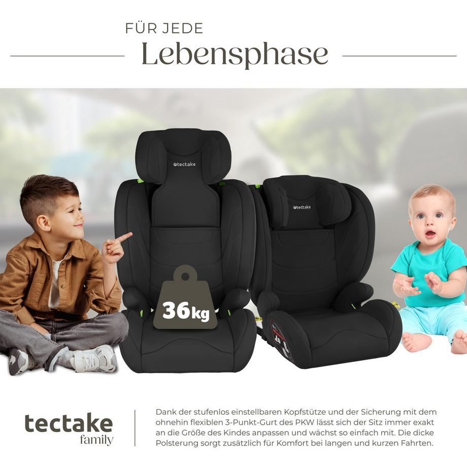 Tectake  Siège auto LEVI norme i-size et base isofix avec protection contre les chocs latéraux 