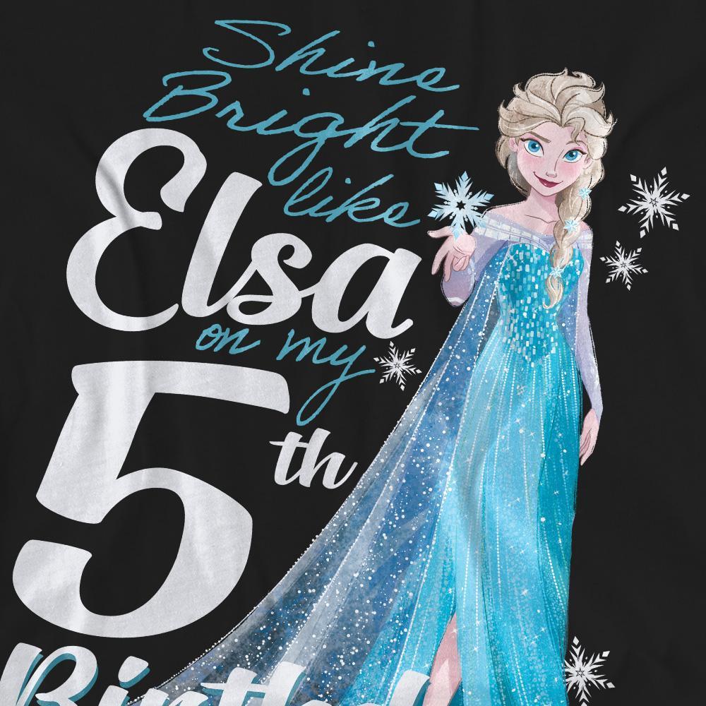 FROZEN Bright Like Elsa 5e Anniversaire T-Shirt  