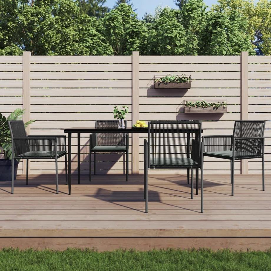 VidaXL Ensemble à manger de jardin rotin synthétique  