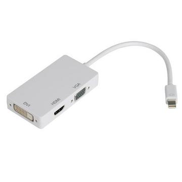 Thunderbolt  Mini DisplayPort Adapter HDMI  DVI  VGA 3in1
