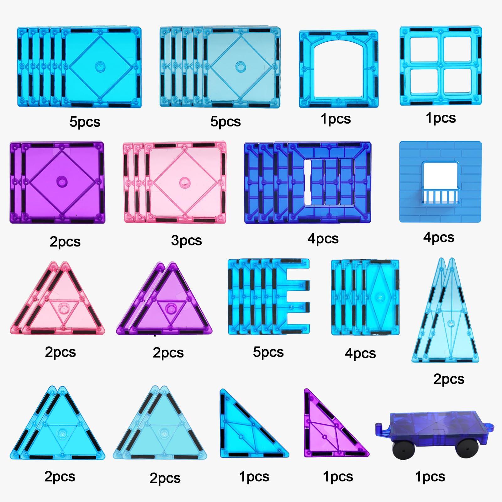 Activity-board  Magnetische Bauklötze Spielzeug Magnetische Fliesen 3D Lernspielzeug STEM Spielzeug 