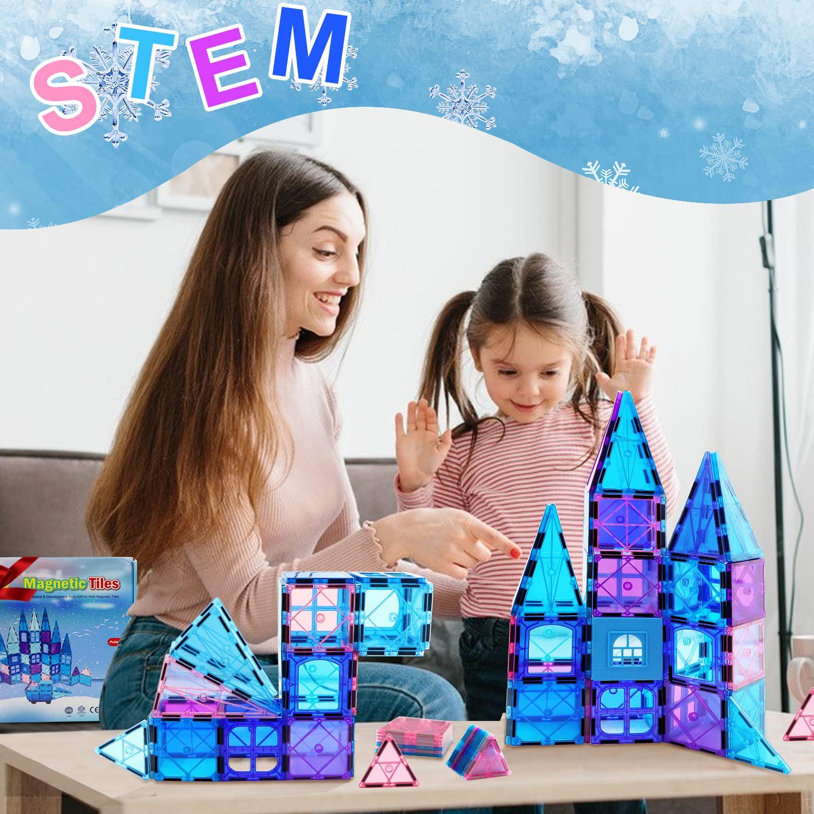 Activity-board  Magnetische Bauklötze Spielzeug Magnetische Fliesen 3D Lernspielzeug STEM Spielzeug 