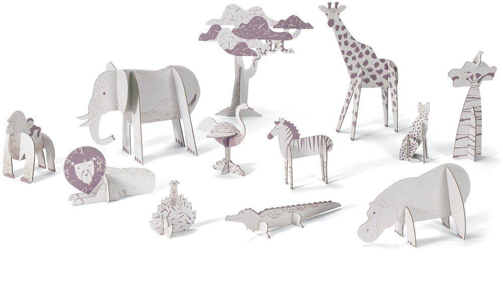 Djeco  Djeco Set de bricolage pour faire des animaux de Savannah 