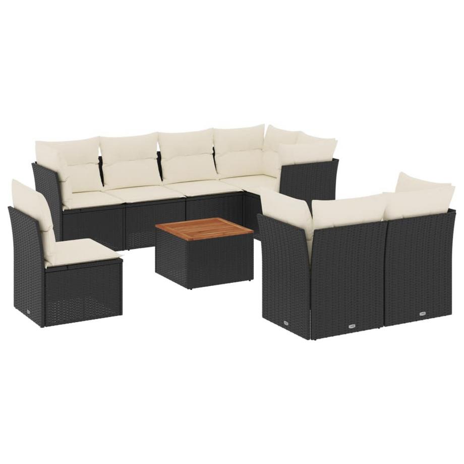 Ensemble de canapés de jardin rotin synthétique