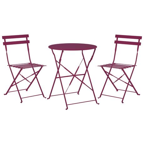 Beliani Ensemble pour bistro en Acier Moderne FIORI  