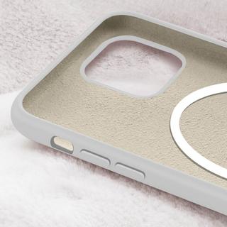 Avizar  Coque Magsafe iPhone 15 Plus Gris clair 