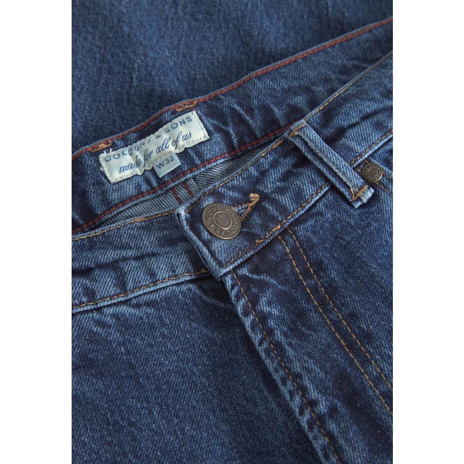 Colours & Sons Denim Cropped Tapered Fit Jeans  