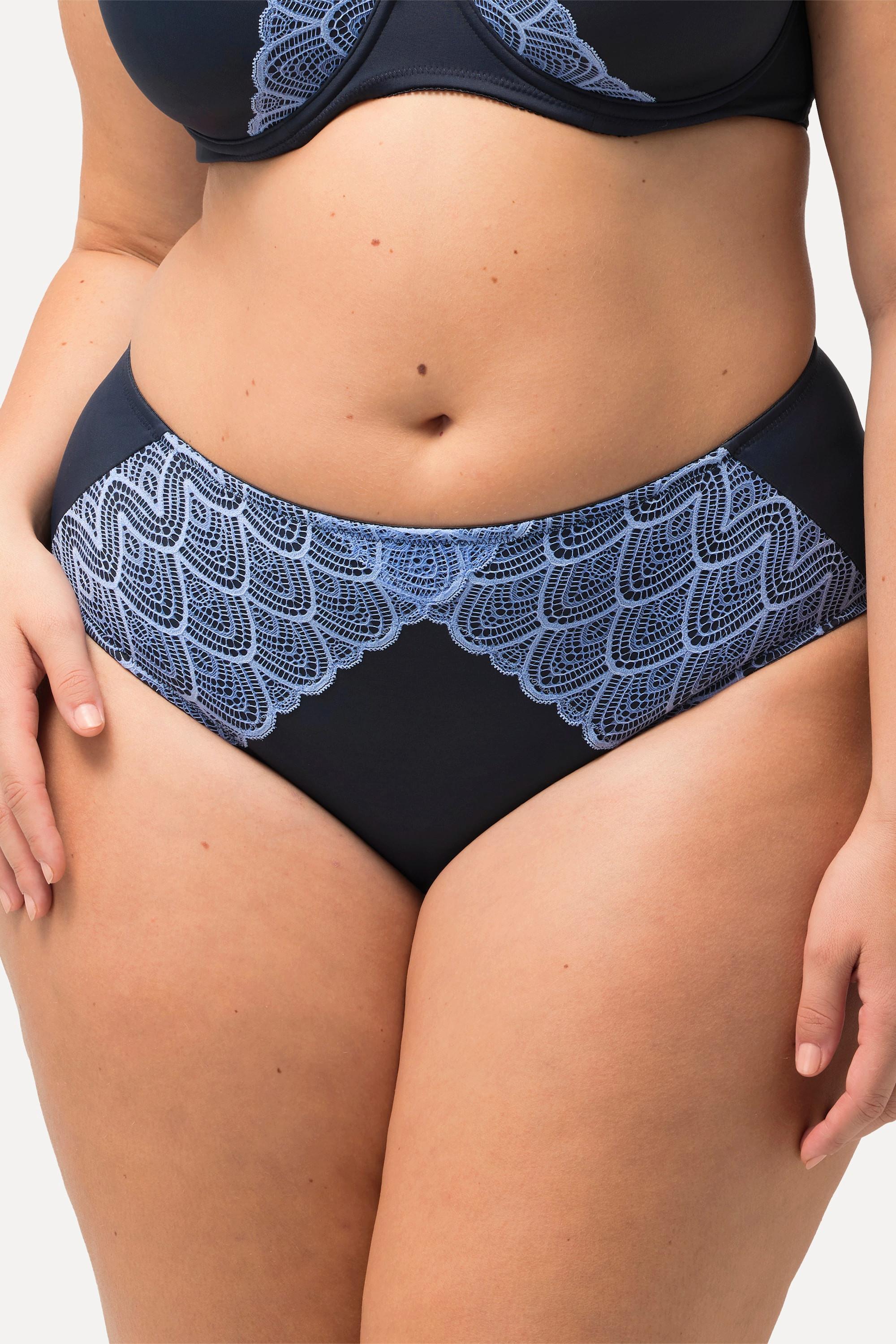 Ulla Popken Slip Midi Pizzo Microfibra  