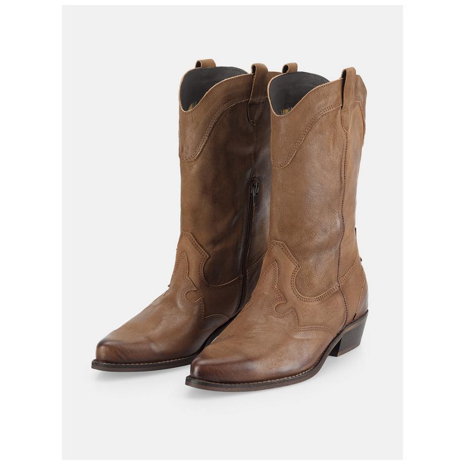 Felmini Wide Fit Bottes Western avec Ajustement Large  