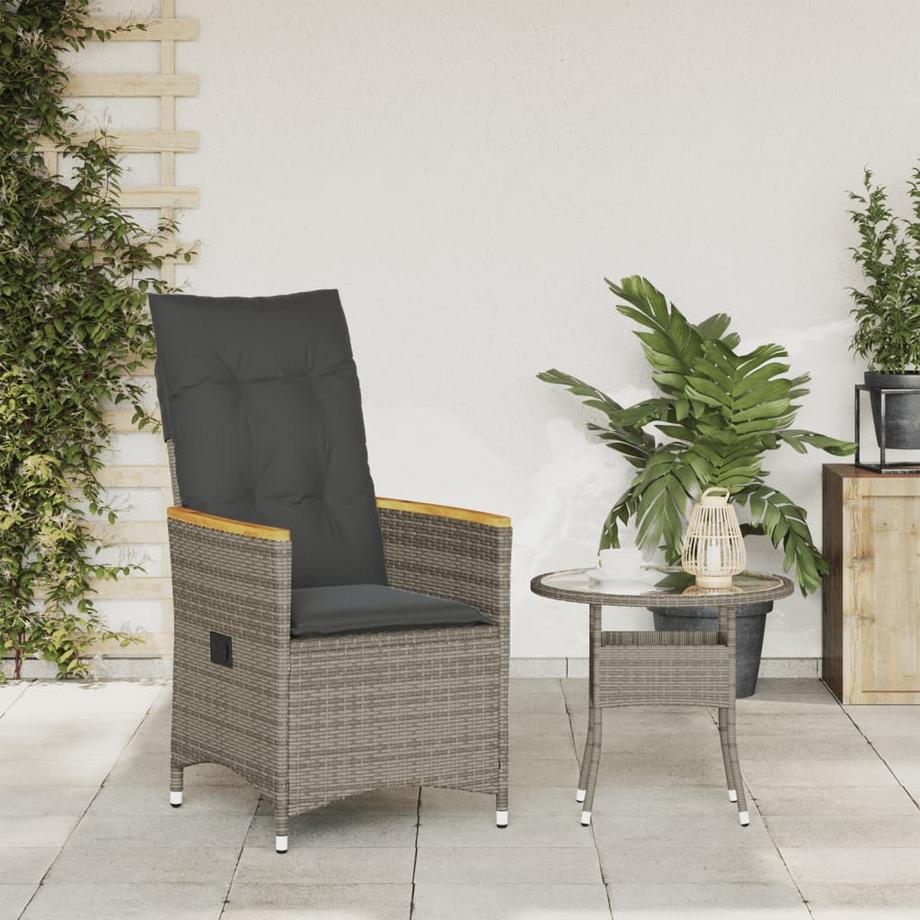 VidaXL Gartensessel verstellbar poly-rattan  
