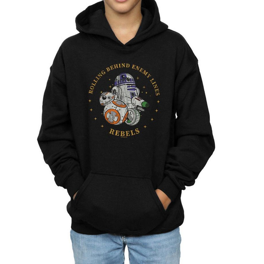 STAR WARS  Star Wars The Rise Of Skywalker Rolling Behind Enemy Lines Felpa Con Cappuccio 