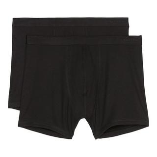 Marc O'Polo Iconic Rib Cotone Biologico Long Short Boxer Briefs Confezione da 2  