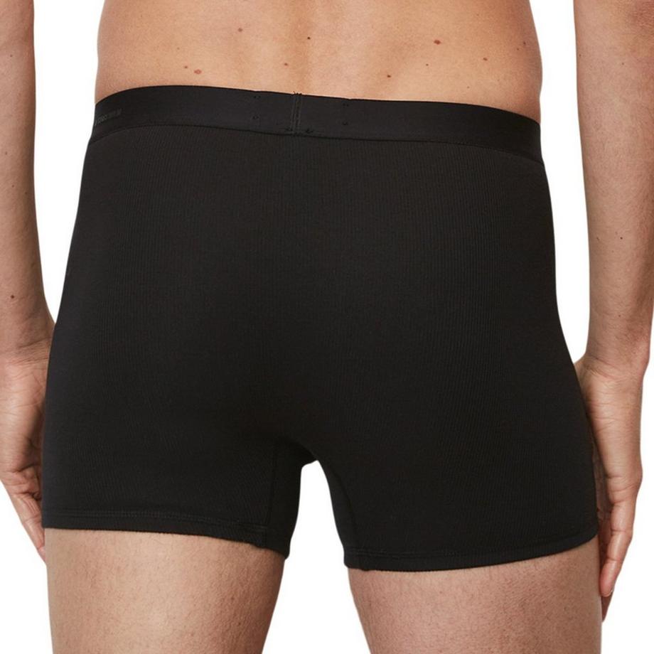 Marc O'Polo Iconic Rib Cotone Biologico Long Short Boxer Briefs Confezione da 2  