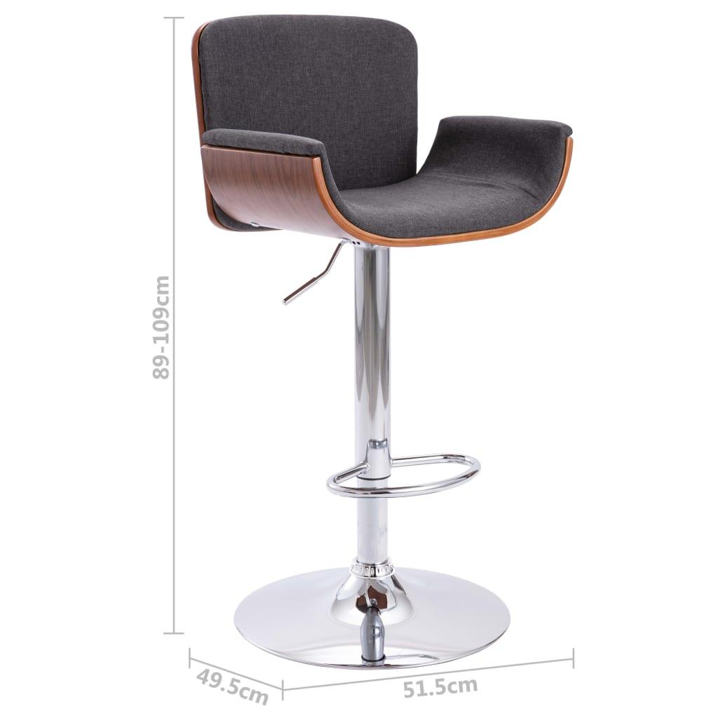 VidaXL Chaise de bar tissu  