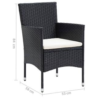 VidaXL Essgruppe poly-rattan  