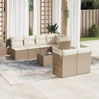 VidaXL set divano da giardino Polirattan  