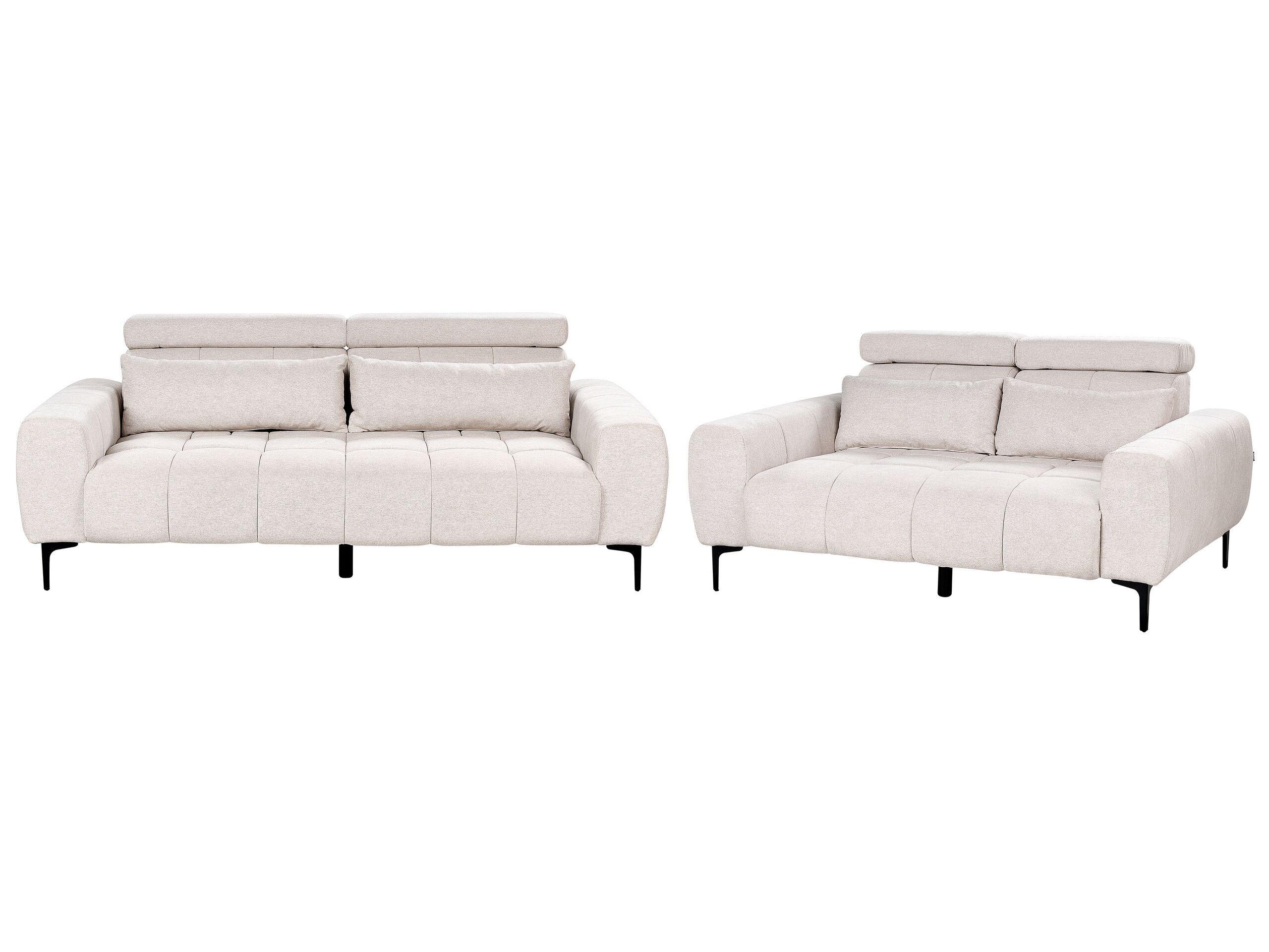 Beliani Wohnzimmer Set aus Polyester Modern VEGAMO  