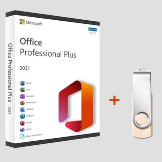 Microsoft  Office 2021 Professional Plus (Pro Plus) | Version USB-Stick + Lizenz | Kostenlose Lieferung 