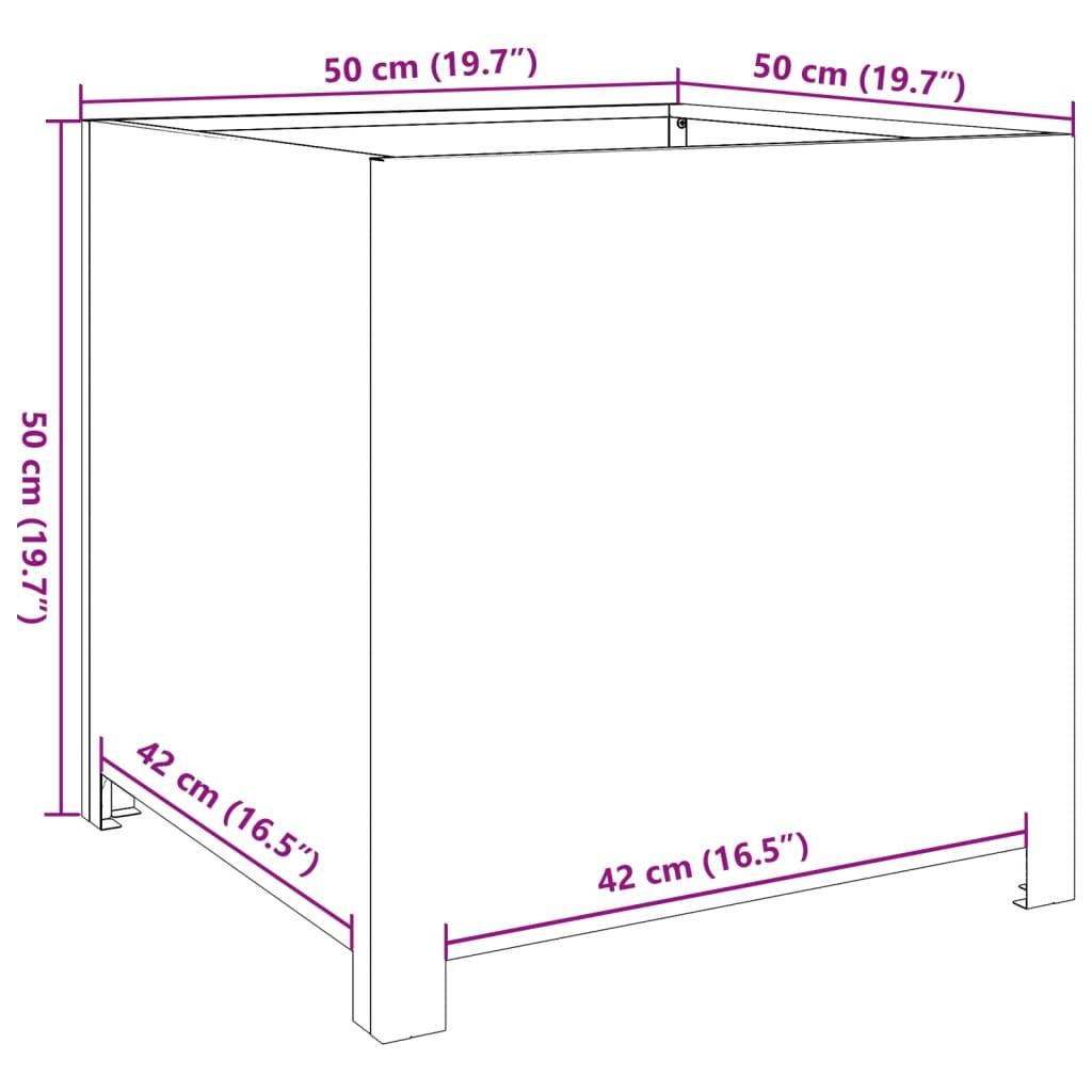 VidaXL Jardinière acier  