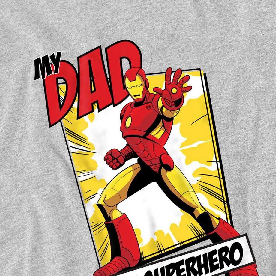 Iron Man  T-ShirtMotiftyle Bande Dessinée Dad Hero 