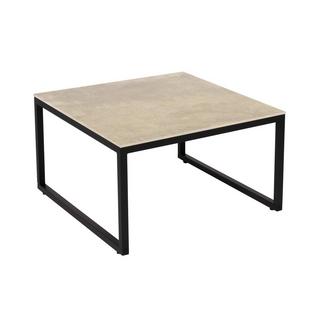 mutoni Table basse Obelisk U-Bein 60 - plateau structure légère - structure noire  