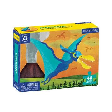 48pc Mini Puzzle, Pterosaur, Mudpuppy
