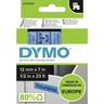 Dymo  Cassetta nastro DYMO D1 45016 Colore Nastro: Blu Colore carattere:Nero 12 mm 7 m 