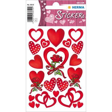 HERMA 3619 sticker decorativi Carta Rosso Permanente 66 pz
