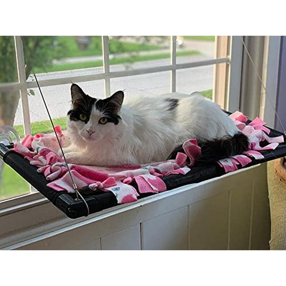 Alopini  Hamac pour chat fenêtre | pour grands chats jusqu'à 25 kg 