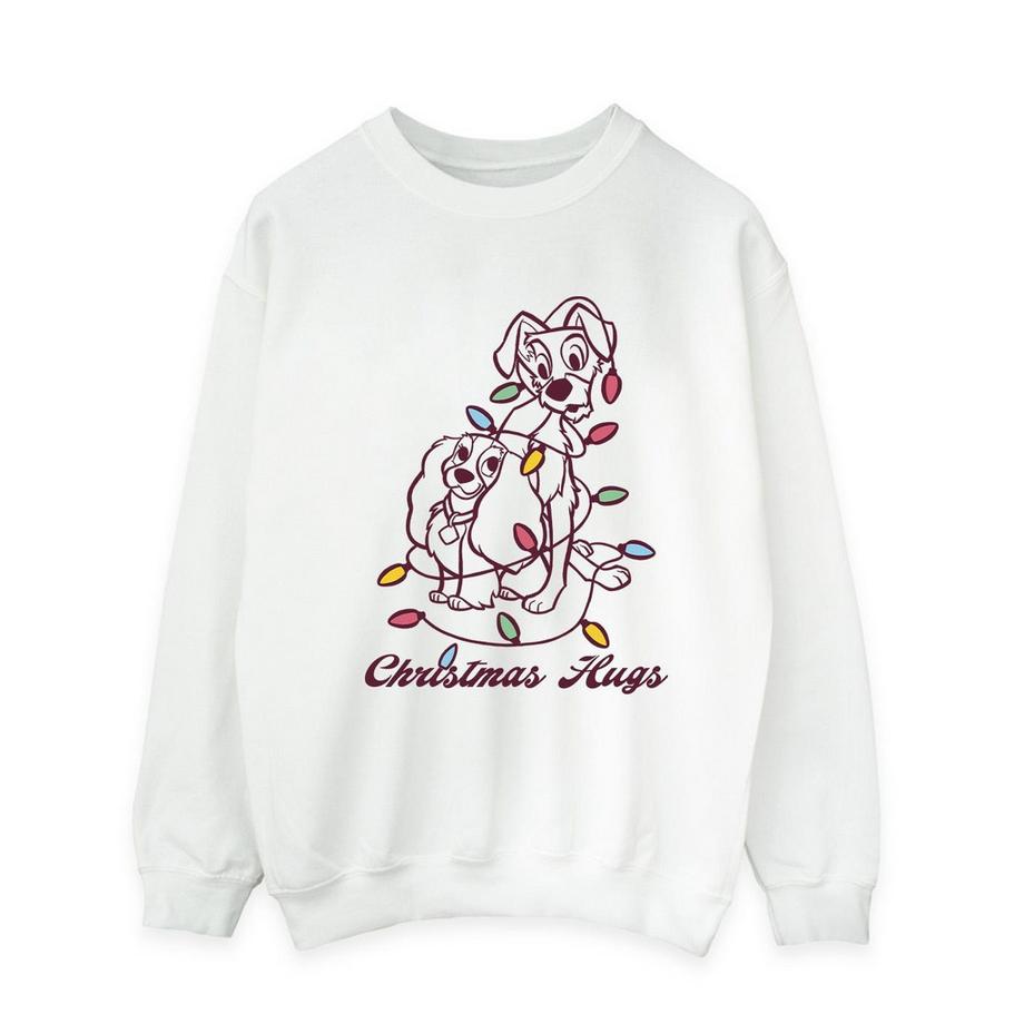 Disney Lady And The Tramp Christmas Hugs Sweatshirt  