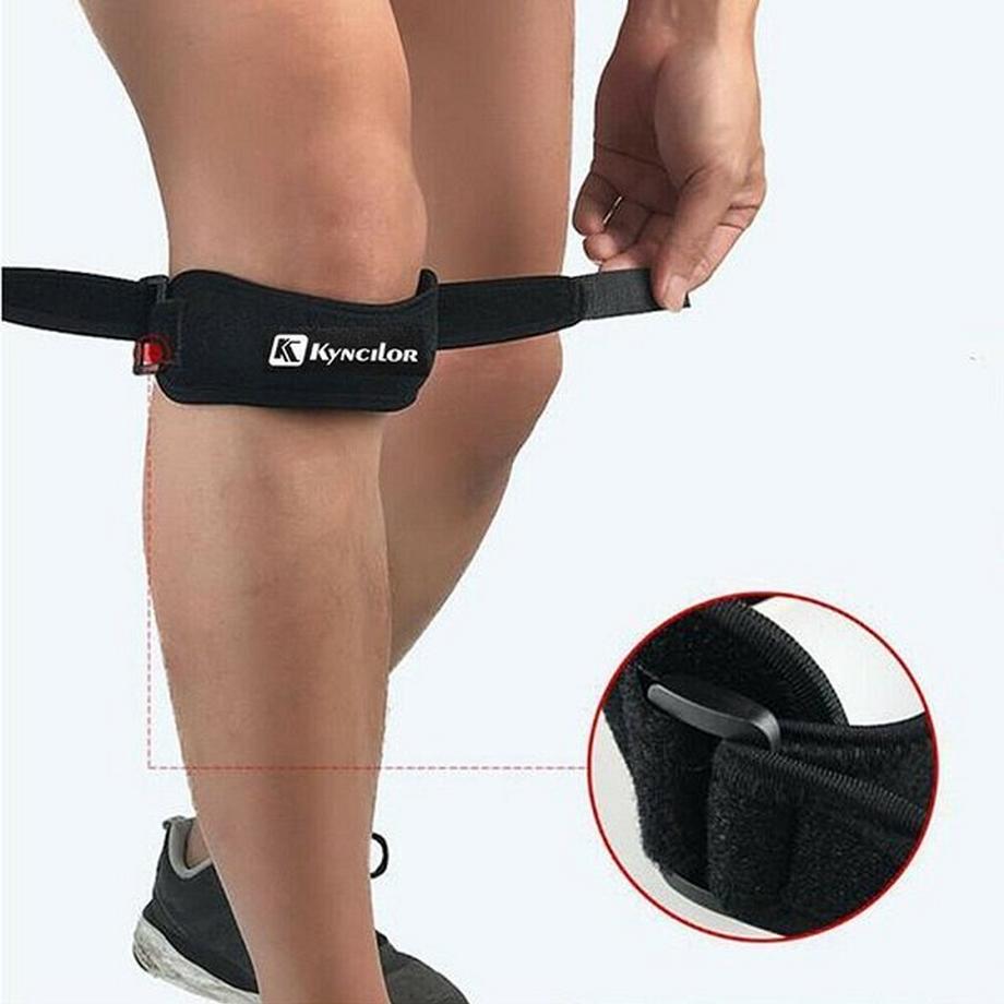 eStore  Cinturino al ginocchio regolabile per la corsa - Rosa 