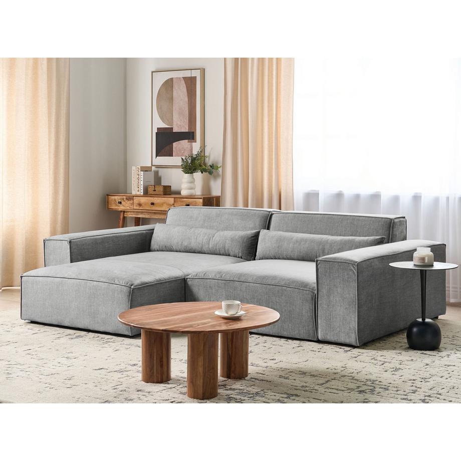 Beliani Ecksofa aus Stoff  HELLNAR  