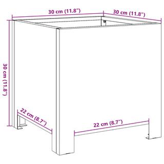 VidaXL Jardinière acier  