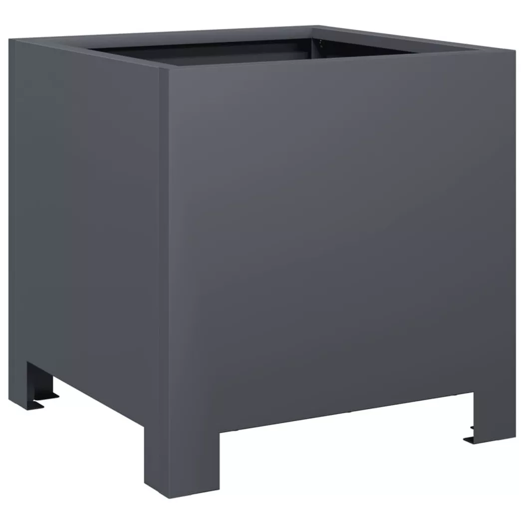 VidaXL - Jardinière acier, One Size, Gris
