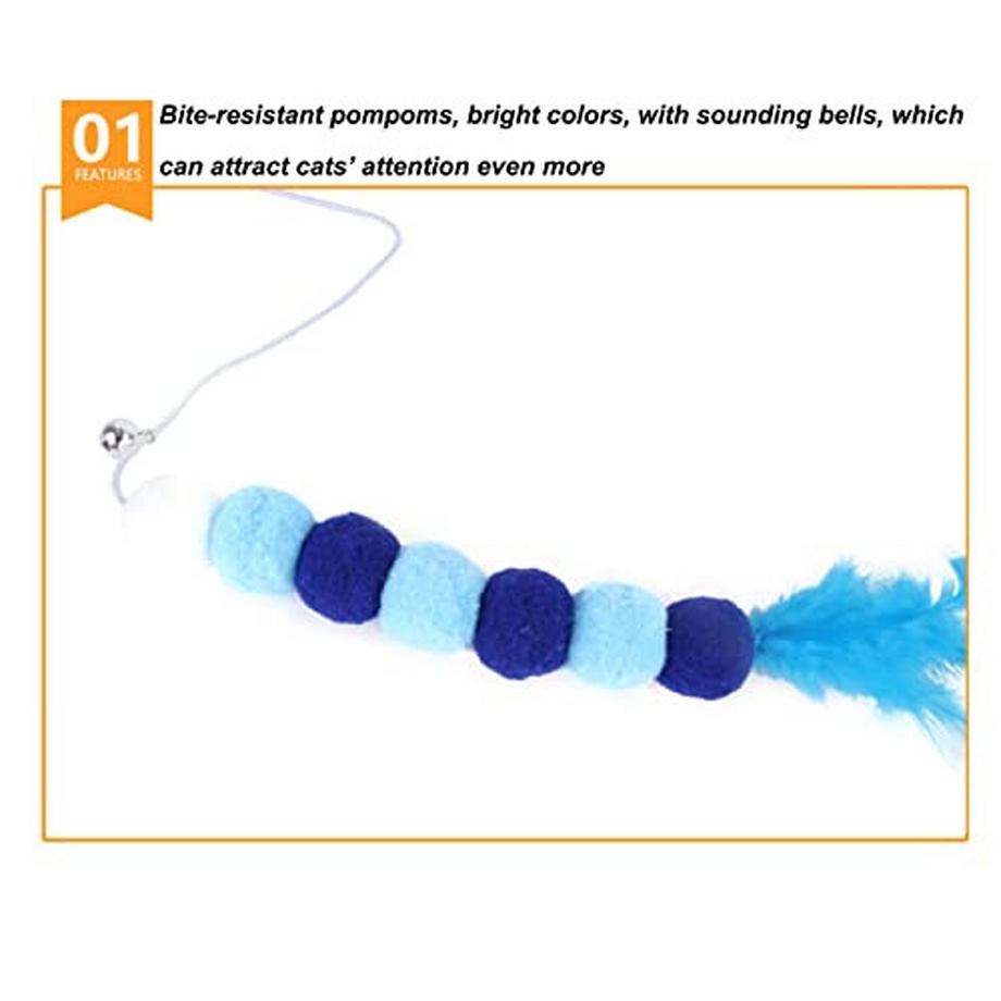 Alopini  Katzenspielzeug-Set, 15 Stück Kätzchenspielzeuge, interaktives Katzen Spielzeug 