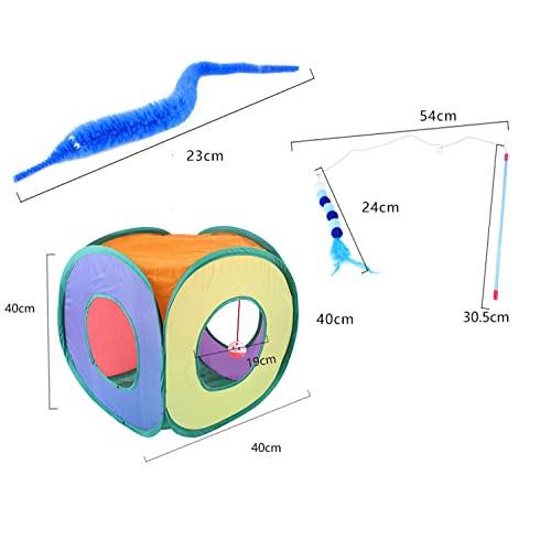 Alopini  Katzenspielzeug-Set, 15 Stück Kätzchenspielzeuge, interaktives Katzen Spielzeug 