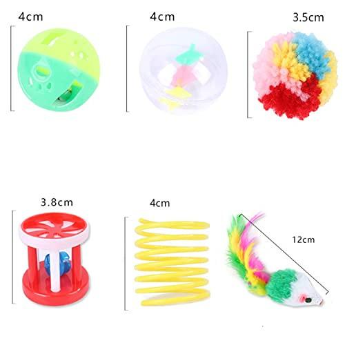 Alopini  Katzenspielzeug-Set, 15 Stück Kätzchenspielzeuge, interaktives Katzen Spielzeug 