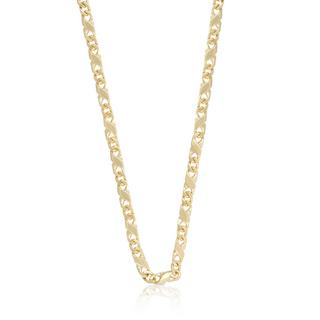 MUAU Schmuck  Collier 8er-Kette Gelbgold 750, 3.8mm, 42cm 