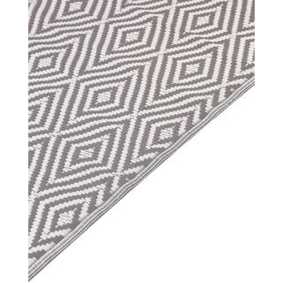 Beliani Outdoorteppich aus Polypropylen Retro SIKAR  