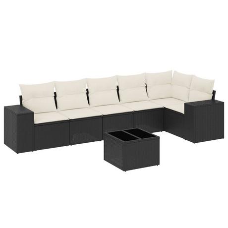 VidaXL set divano da giardino Polirattan  