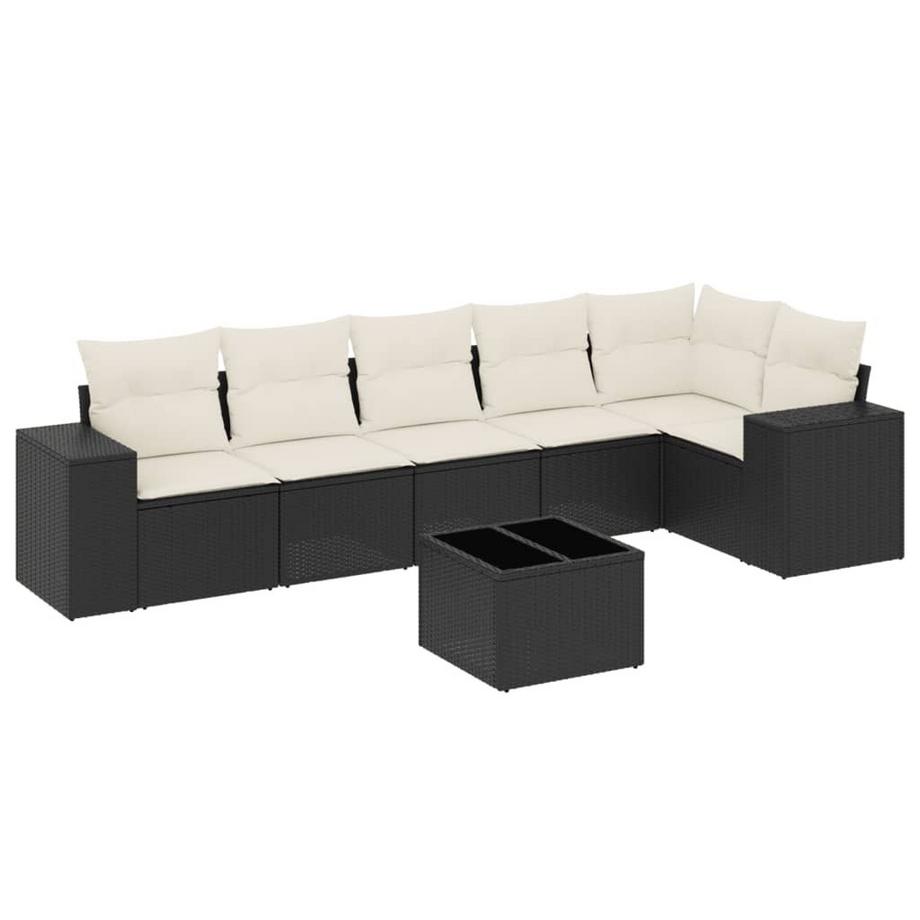 Ensemble de canapés de jardin rotin synthétique